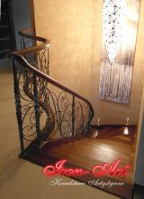 Barierka z balustradą giętą