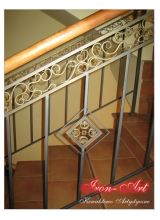Dekor kuty jako element balustrady